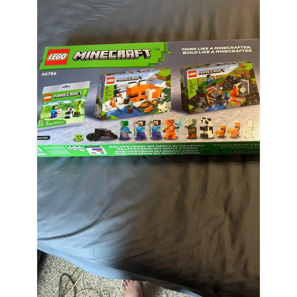 LEGO Minecraft Adventure Gamer 3-in-1 Gift Set 66786 Fox Lodge Mine 476 Pcs